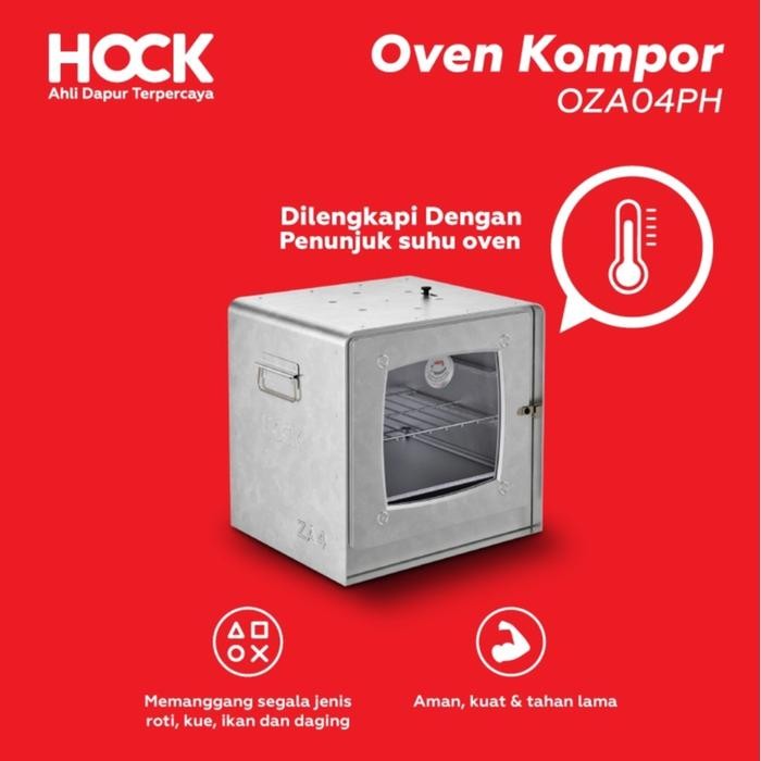 Pixora- Hock No 4 Oven Kompor Tangkring Gas Zinc Aluminium Pengukur Suhu