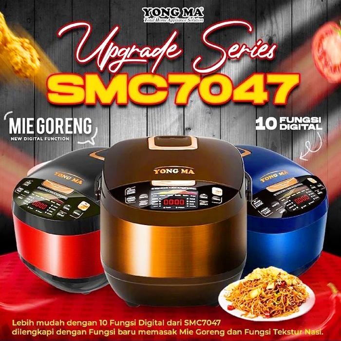 Pixora- Magic Com YONG MA Digital 2L SMC 7047 Rice Cooker YONGMA Upgrade New
