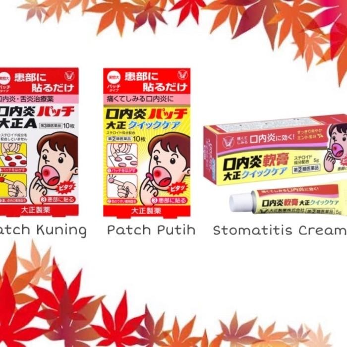 Taisho Stomatitis Patch Obat Sariawan Jepang Stiker plester Cream ORI