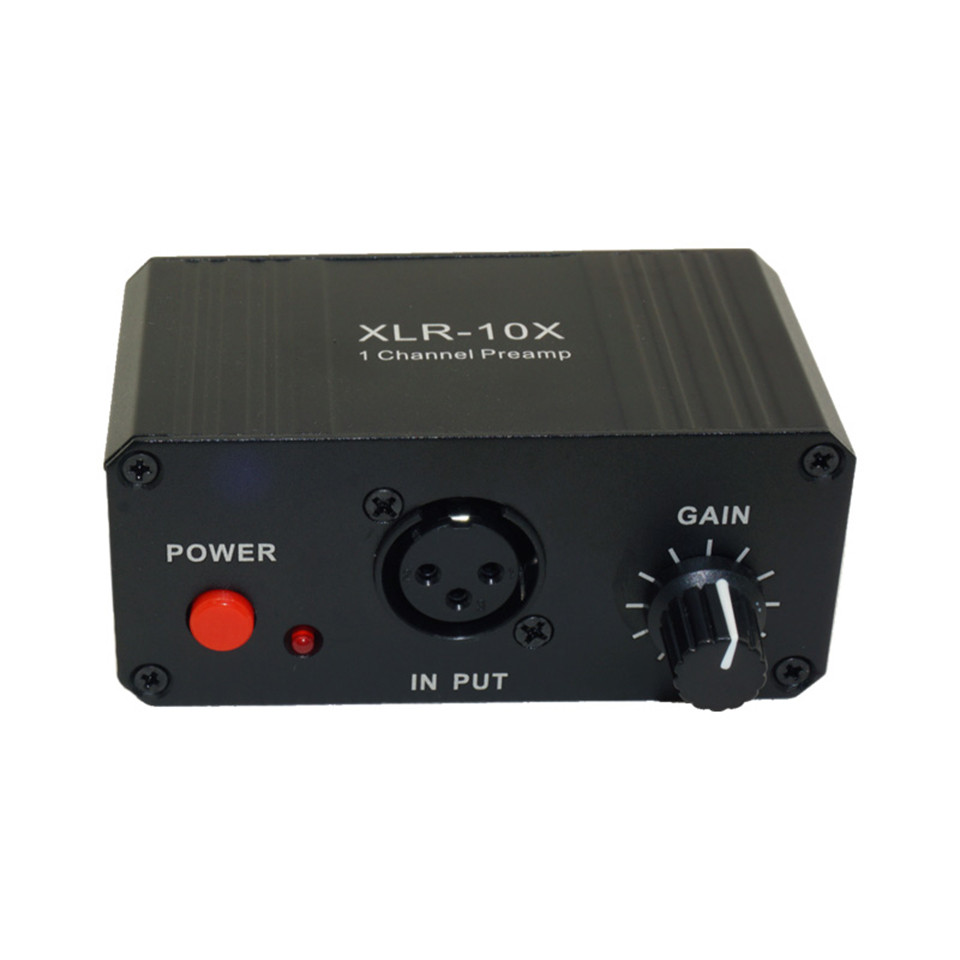 Single Channel XLR Interface Balanced Audio Preamp Dynamic Microphone Amp NE5532 DC5V-12V