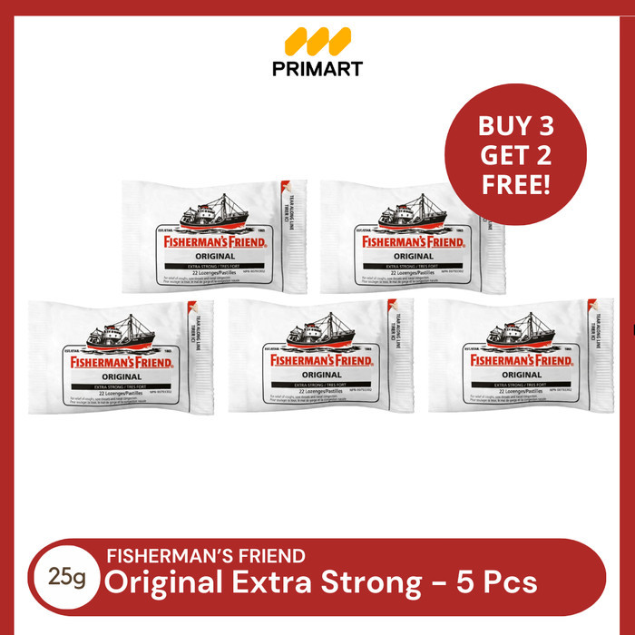 

Fisherman's Friend Original Extra Strong 25gr Buy 3 Get 2 Free