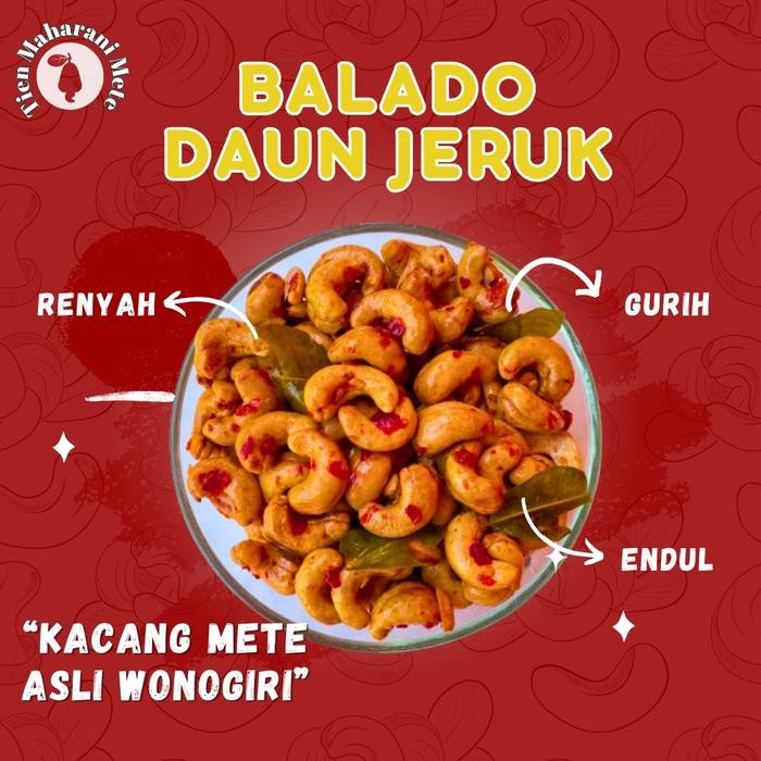 

Rasa Balado Mede/Mete Asli Wonogiri Pedas Asin Manis Gurih Renyah Cashew Food