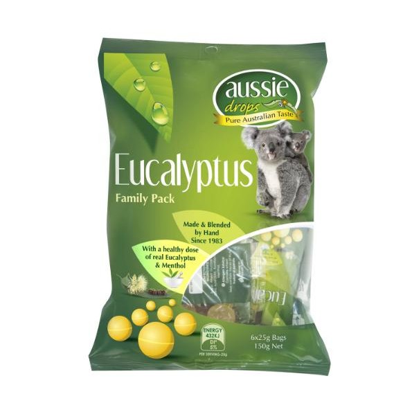 

Aussie Drops Eucalyptus Share Pack 150g Bag
