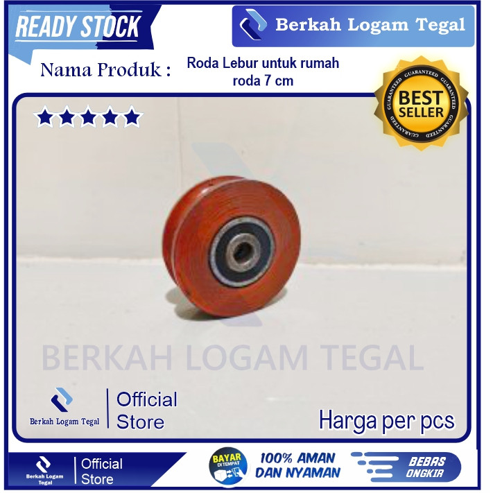 Roda Pagar 7 Cm Tanpa Rumah Roda Untuk Pintu Gerbang & Pagar