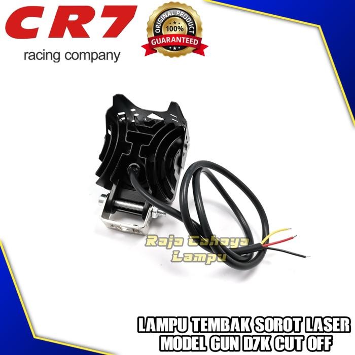 Lampu Tembak Led Laser Gun D7K Putih Kuning Lampu Led Cut Off Motor Mobil High Low Cut Off