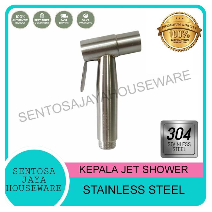 KEPALA JET SHOWER STAINLESS SUS304 / KEPALA SEMPROTAN JET SHOWER TOILET *