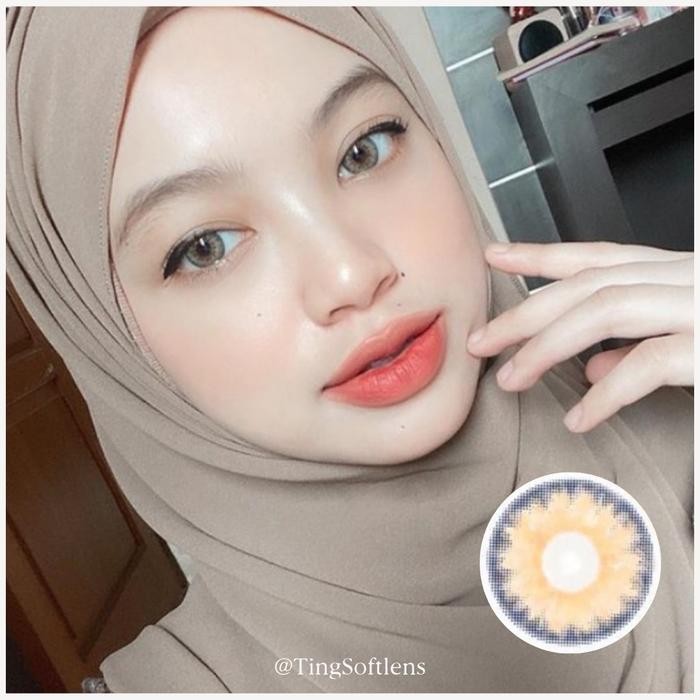 BARU.. SOFTLENS WEDDING ARABIAN LOOK BROWN GREY POP BROWN ABU COKLAT BISA MINUS NORMAL FREE LENS