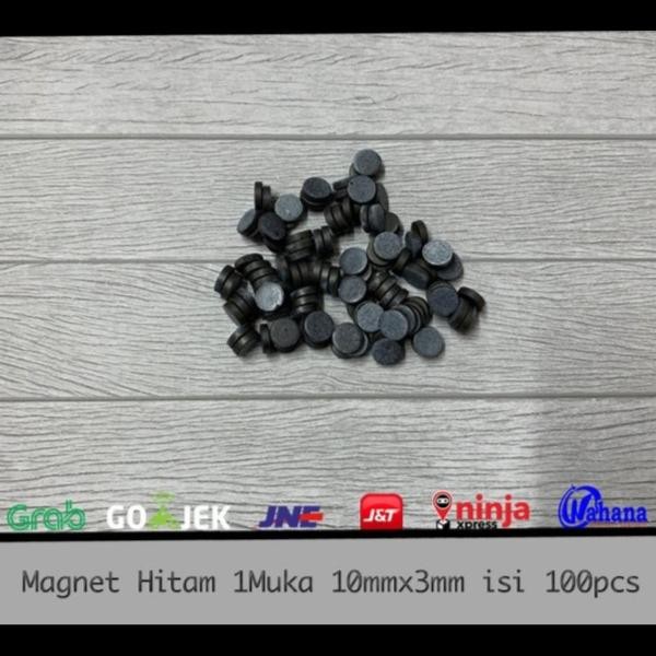 

ORIGINAL..!! MAGNET HITAM BULAT ATAU KOIN - FERRITE 1MUKA 10MM 100BUAH