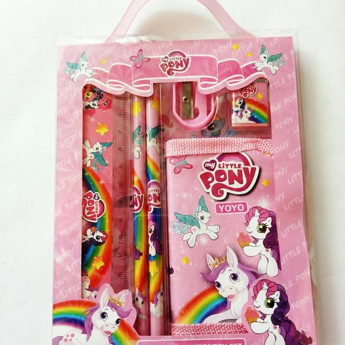 

PROMO..!! STUDY SET PAKET ALAT TULIS STATIONERY KARAKTER KUDA PONI LITTLE PONY