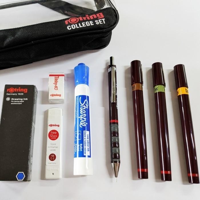 

YOK DI CO.! NEW ROTRING RAPIDO SET 0.2/0.3/0.5 ISOGRAPH COLLEGE ECO PACK