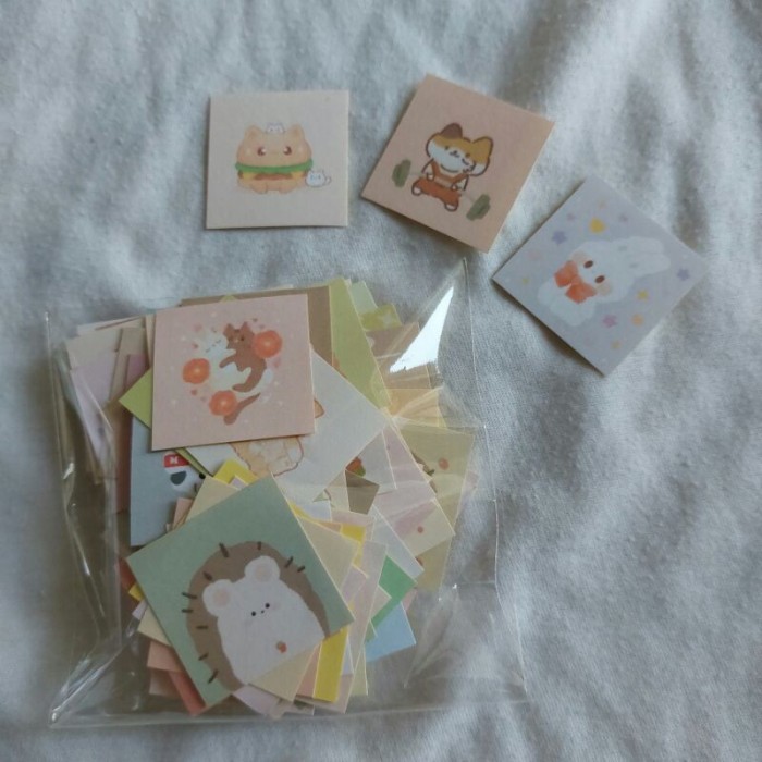 

LANGSUNG DI CO 90 PCSMINI CUTE STIKER BENTUK KOTAK UNTUK FREEBIES