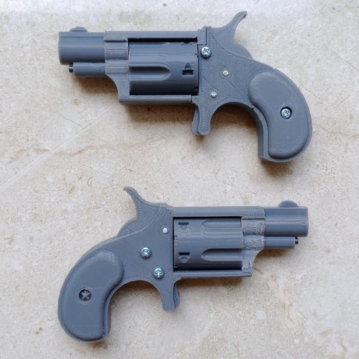 PREMIUM Gantungan Kunci model rev NAA Derringer 3D Printed