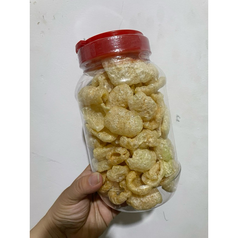 

kerupuk kulit babi kerubi kerupuk B2 toples 2liter rambak