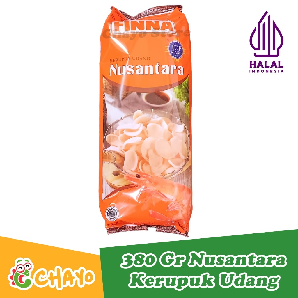 

FINNA Kerupuk Udang NUSANTARA BESAR 380gr Keripik Camilan Makanan Ringan