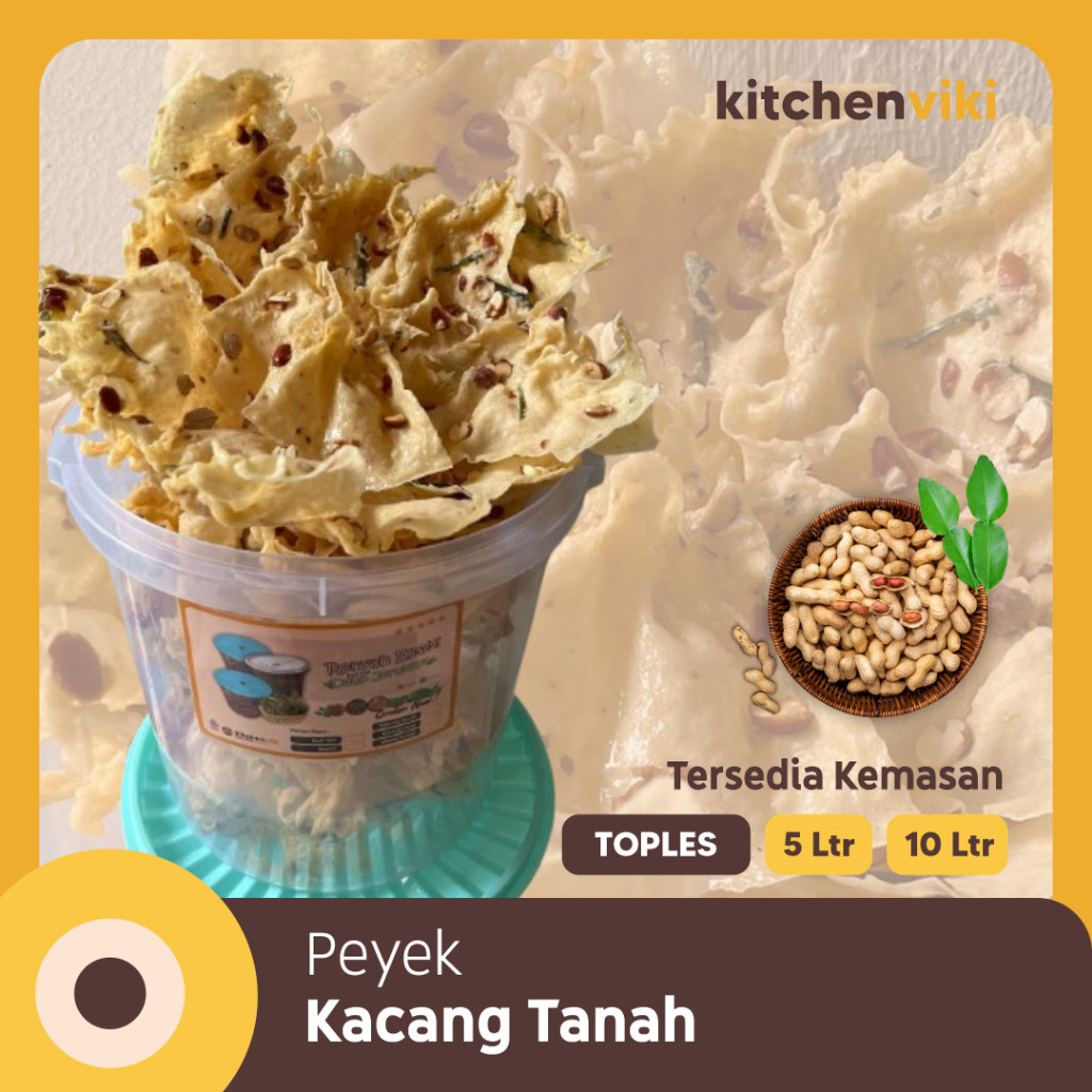 

Peyek Kacang Tanah Toples 5L 10L Kitchen Viki
