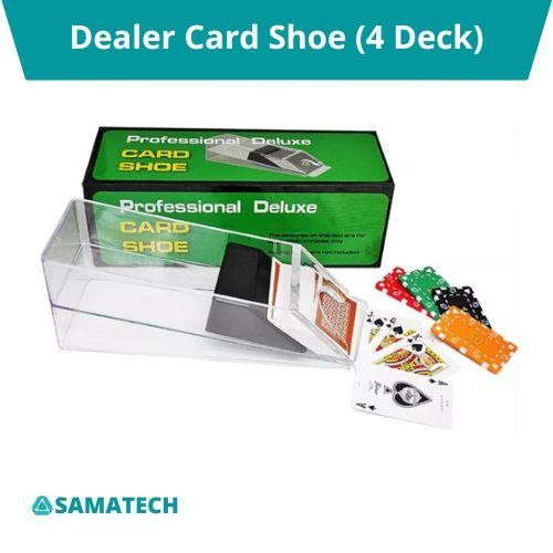 Professional Dealer Card Shoe 4 Deck Acrylic Baccarat Blackjack Poker