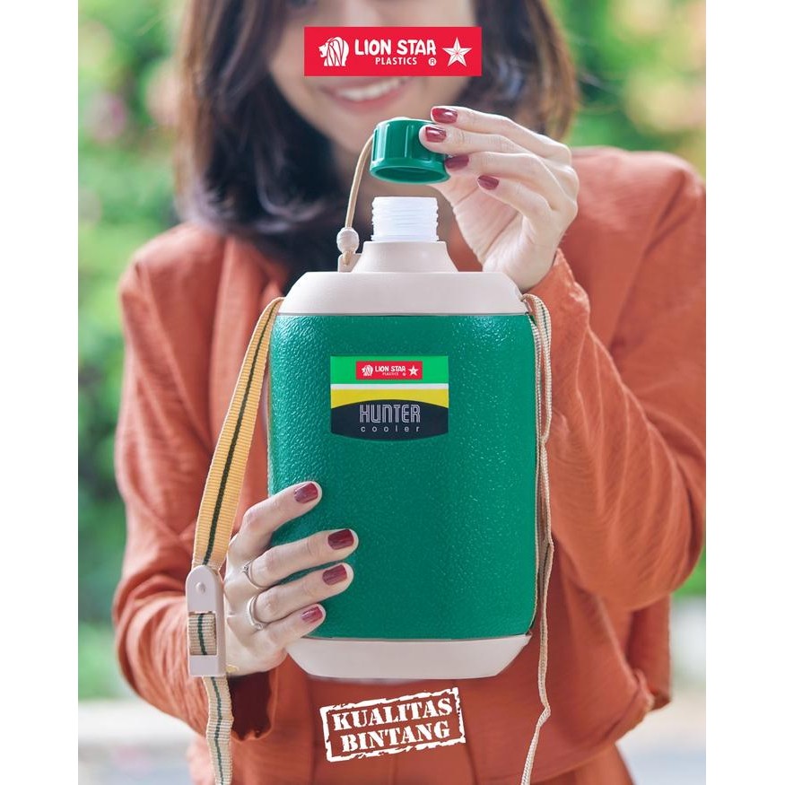 Micton Lion Star Botol Air Minum Hunter Cooler Insulated Tahan Dingin / Botol Minum Vintage Plastik