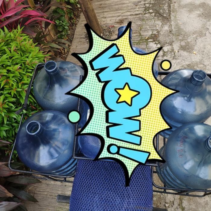 KERANJANG BESI MOTOR GALON GAS DUS ISI 4GALON