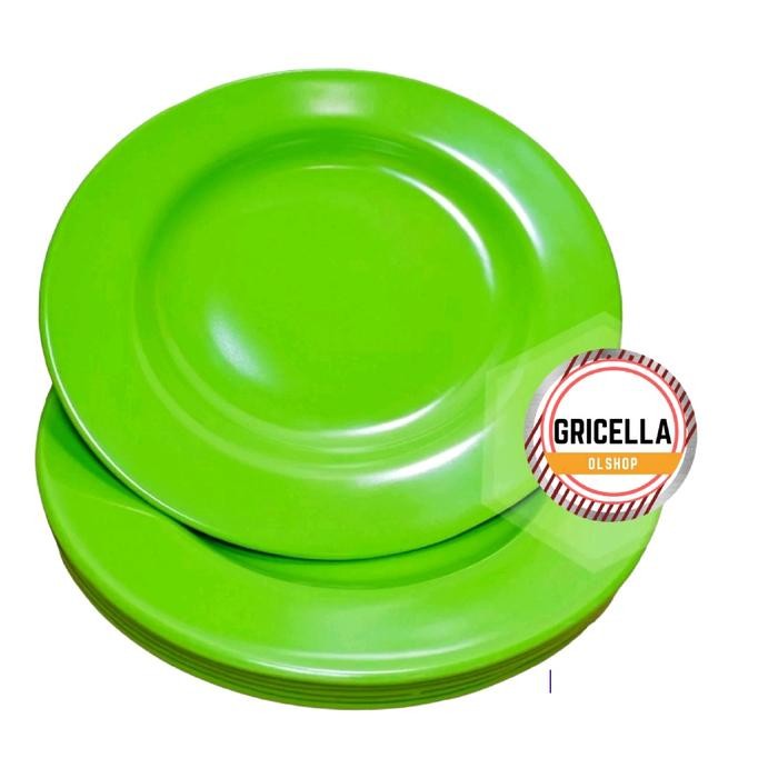JTTOP" PROMO 6PCS PIRING MELAMIN ORIGINAL SNI MERK SINGA SINGI DAN DINER WARE 9 INCH