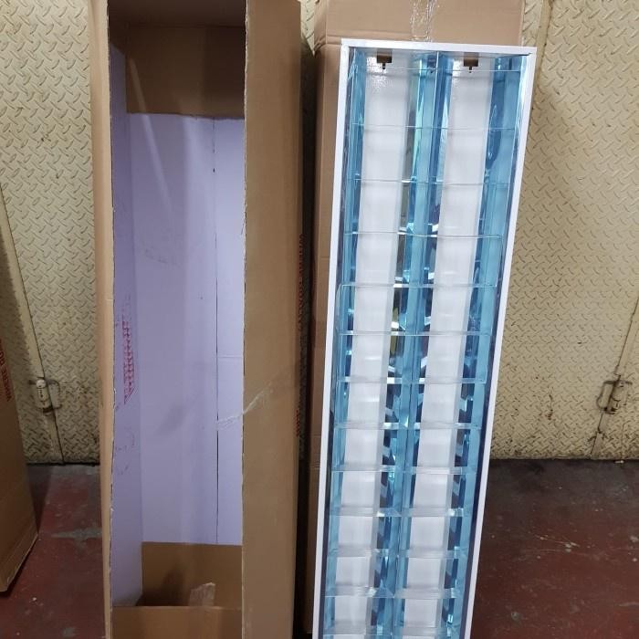 TERBARU kap rm 2x36w set komplit tl led Philips 2x16W t8 Philips