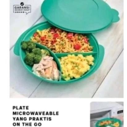 Tupperware divided plate kotak makan bersekat