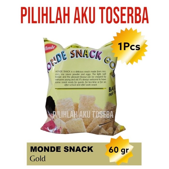 

Monde Serena SNACK GOLD 60 gr - ( HARGA 1 DUS isi 30 )