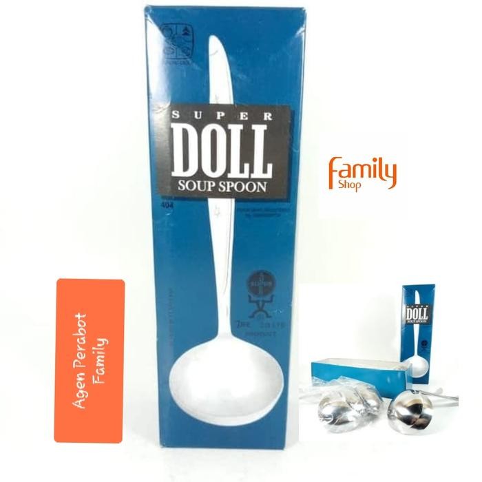 (6 Pcs) Sendok Sayur / Irus Kecil Stainless Tebal / Irus Super Doll