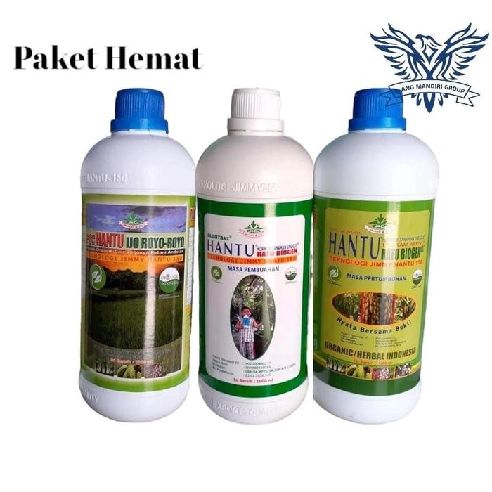 Paket Hemat PUPUK JIMMY HANTU 1 Liter ZPT NPK POC Ijo Royo Royo Ratu Biogen dan Jago Tani