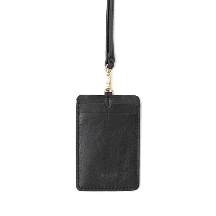 

Dapoza Lanyard Leather / Id Card Holder Name Tag Kulit