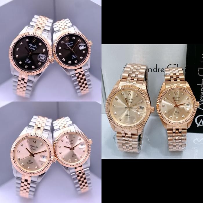 Jam Tangan Couple Alexandre Christie Ac5013 Ac 5013 (Kaca Sapphire) Watches Asli 100%