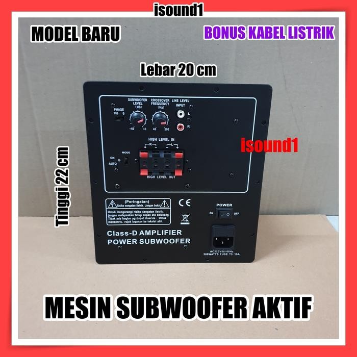 Mesin New Power Kit Subwoofer Aktif Ht 300D Amplifier Ampli Sub Active