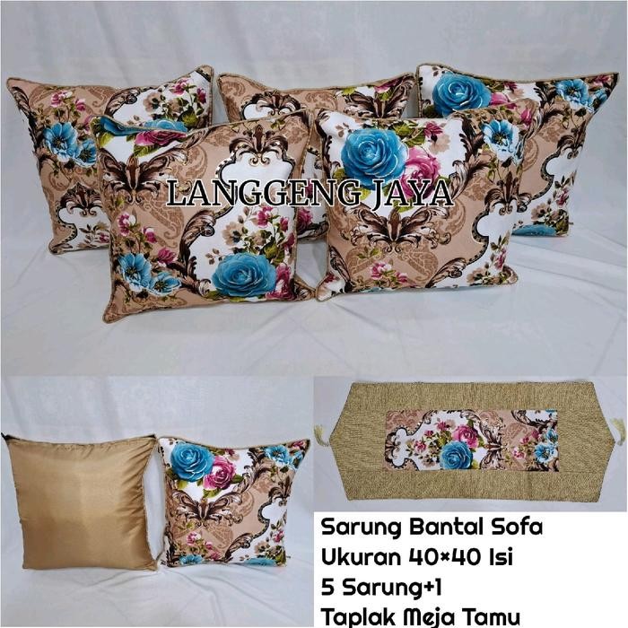 sarung bantal sofa mewah/sarung bantal sofa set 40x40cm