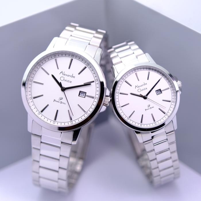 Alexandre Christie Ac 1014 Silver Couple. Original Asli 100%