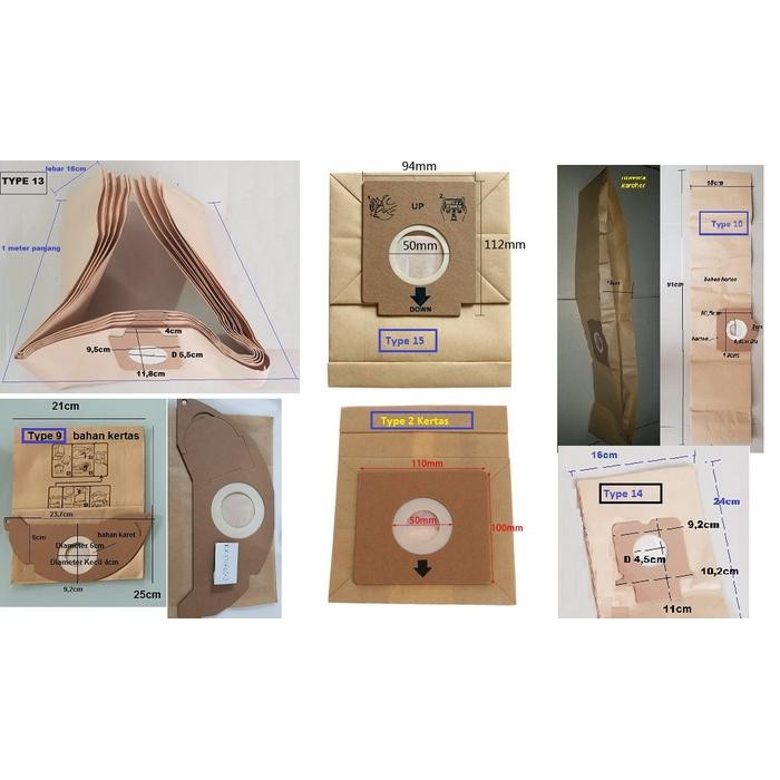 TERBARU Kantong Debu Vacuum Cleaner Universal Kain Non Woven Dapat Dicuci