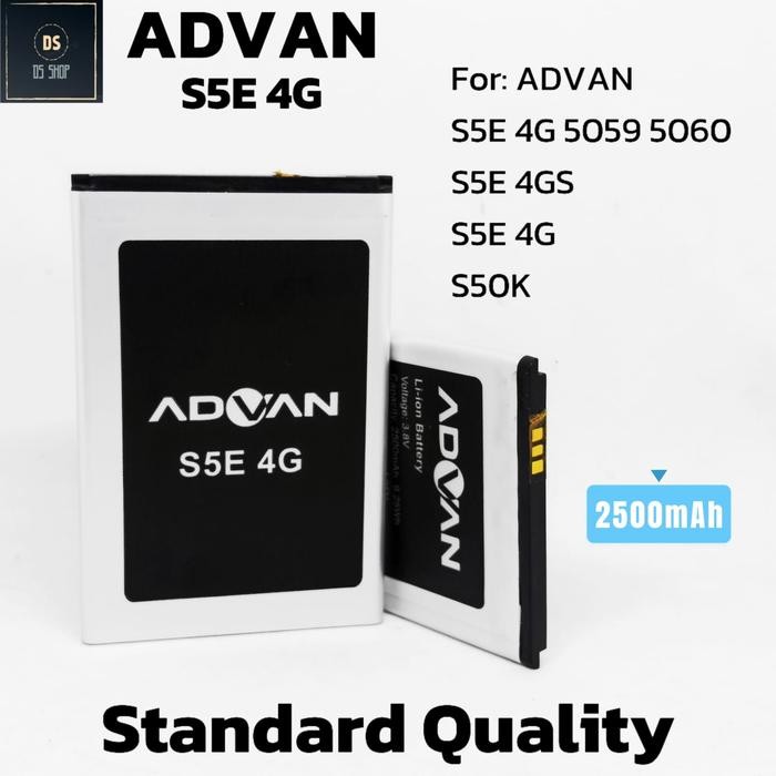 Mutu- Baterai Hp Advan S50K Batrai Advan S5E 4G 4Gs Batre Ori Double Power