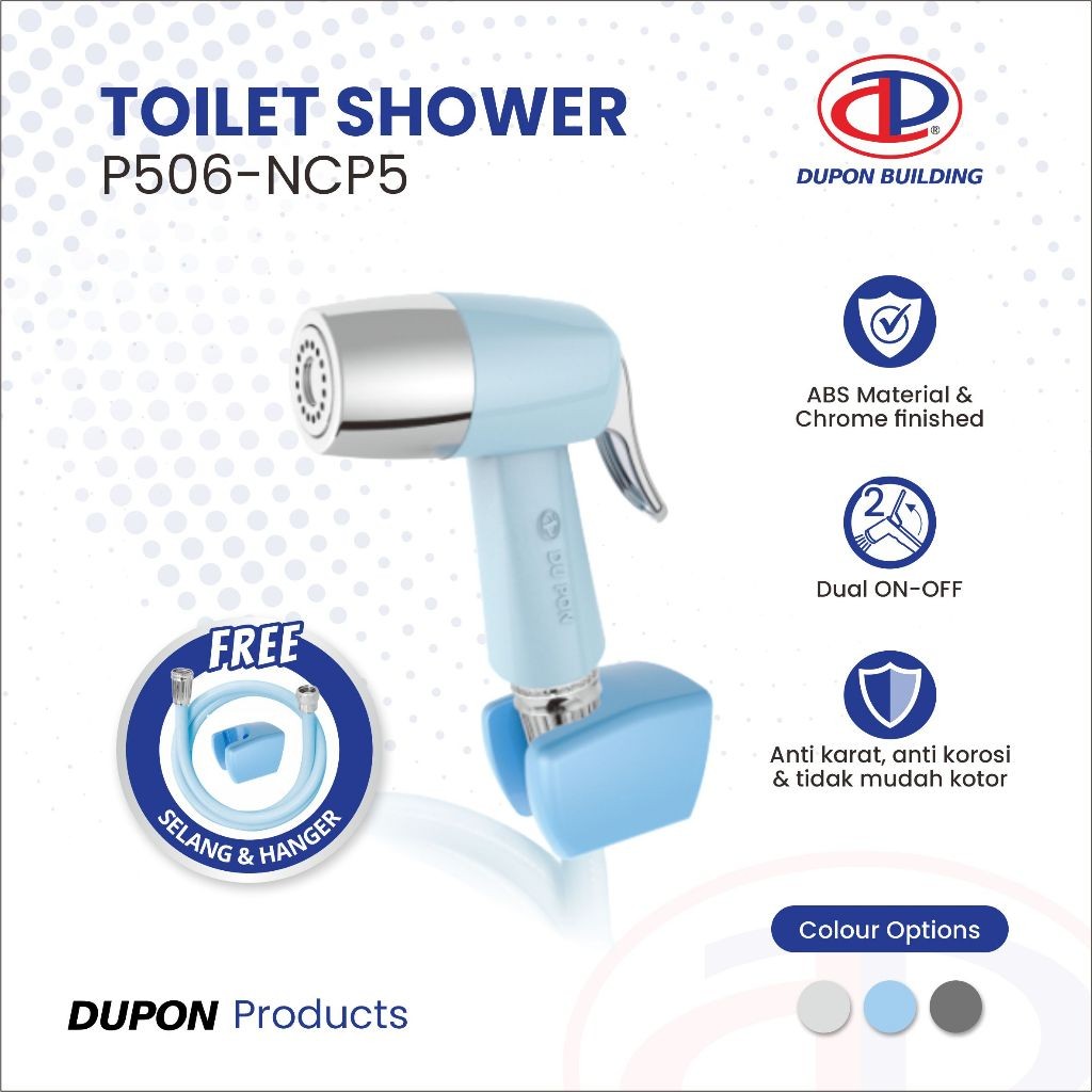 DUPON Toilet Shower Jet Shower Bidet Cebok Semprotan Kloset WC P506-NCP5 BLUE