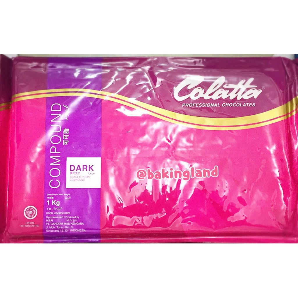 

Coklat Colatta Compound 1kg cokelat dark batangan