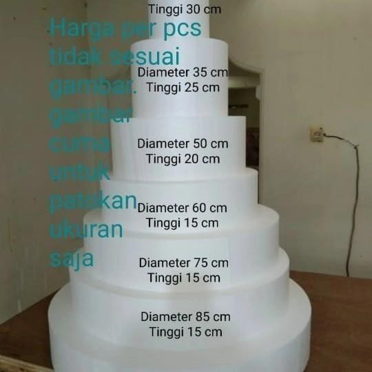 

BULAT DIAMTER 100 (KOTAK 100X100) TINGGI 1-10CM DUMMY CAKE STYROFOAM