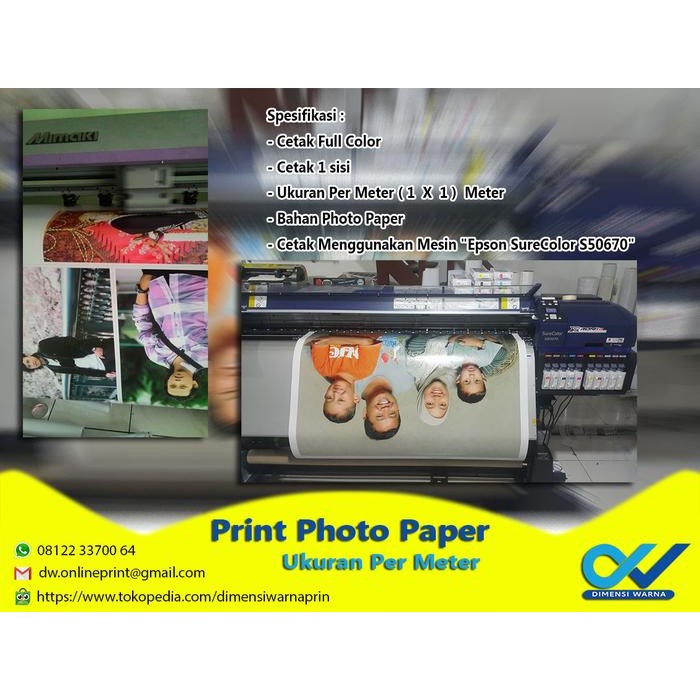 

PRINT PHOTO PAPER UKURAN PER METER