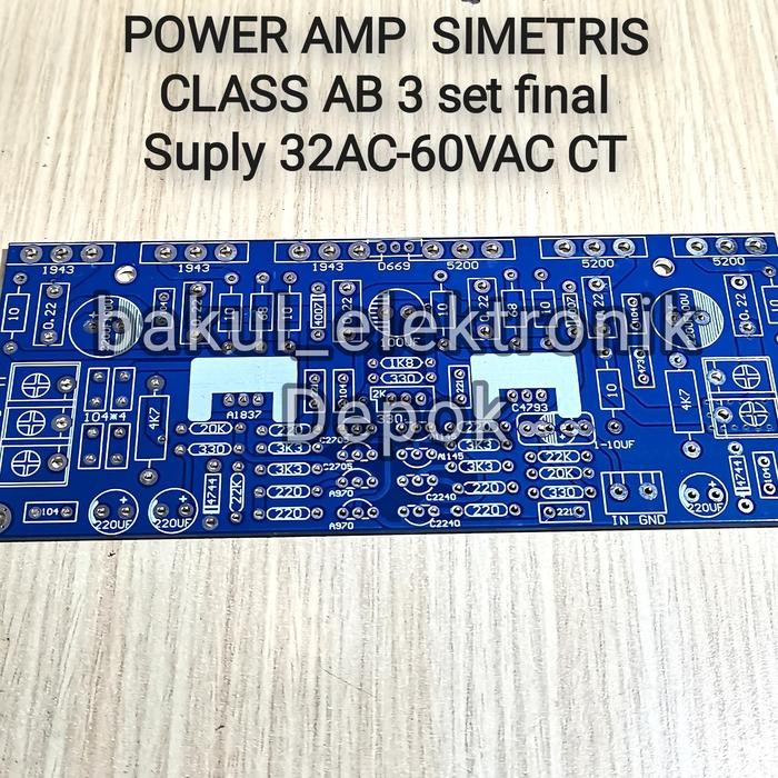 Mantap- PCB POWER AMPLIFIER SIMETRIS CLASS AB 300W