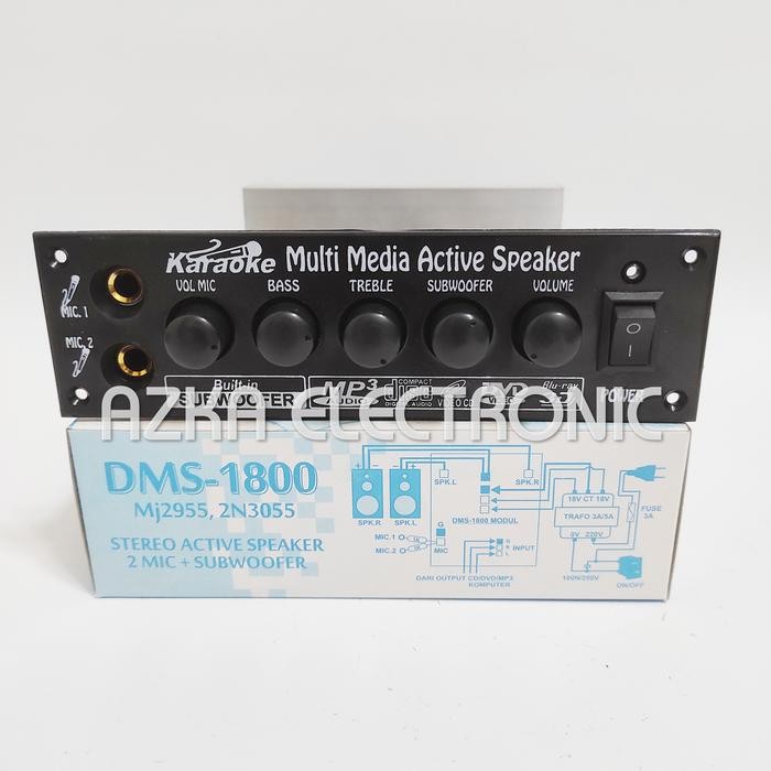 Mantap- Kit Power Amplifier Speaker Aktif Stereo TR Jengkol DMS 1800