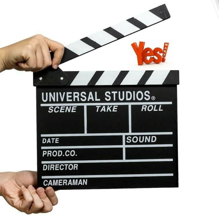 

Ready- Clapper Board Movie Slate / Papan Take Action Ukuran Besar