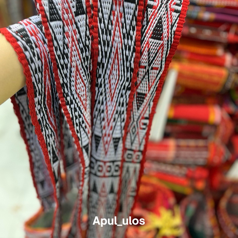 Stola sirat batak Sortali pinggang motif gorga batak Syal