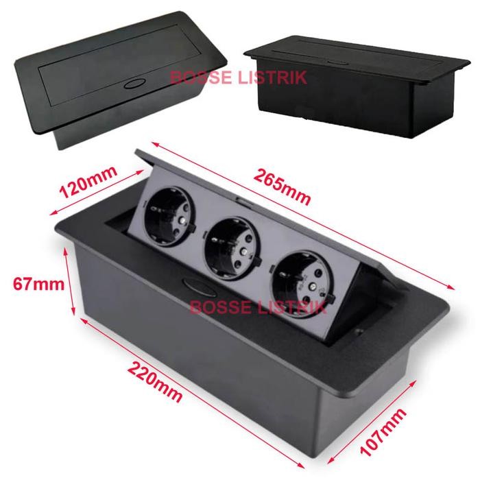 Stop Kontak Tanam Meja Meeting Pop Up 3 Stop Kontak Arde