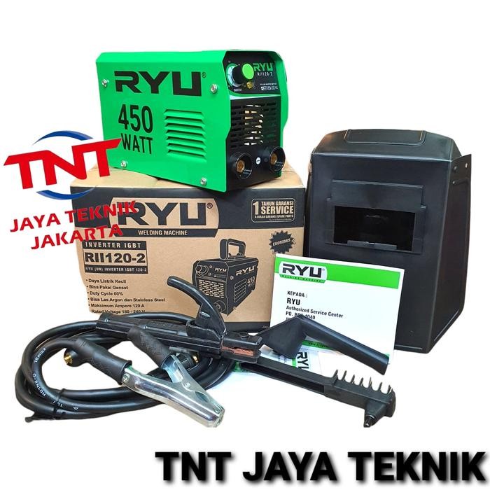 Terbatas Mesin Las Inverter Ryu Rii 450Watt / Trafo Las 450 Watt Ryu 120 Ampere