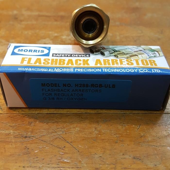New Morris Flashback Arrestor For Regulator Oxygen H288-Rgb-Ulb / Oksigen