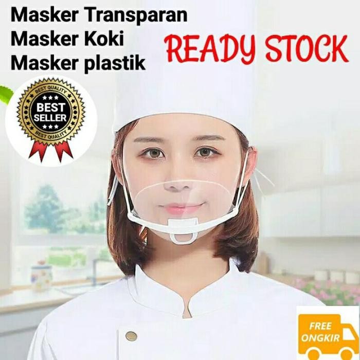 Masker Transparan Mulut, Masker Masak, Masker Koki, Masker Higienis