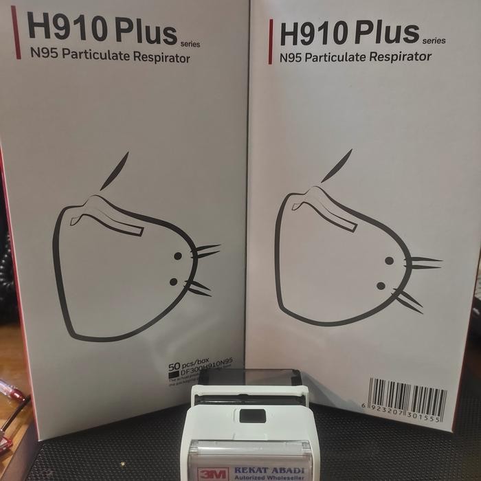 masker honeywell N95 H910plus NIOSH setara 3M 8210 isi 50 pcs + bonus