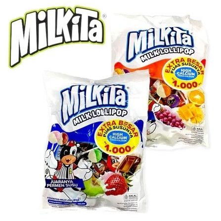 

Candy Permen Aneka Rasa Milkita Assorted Milk Lollipop isi 40