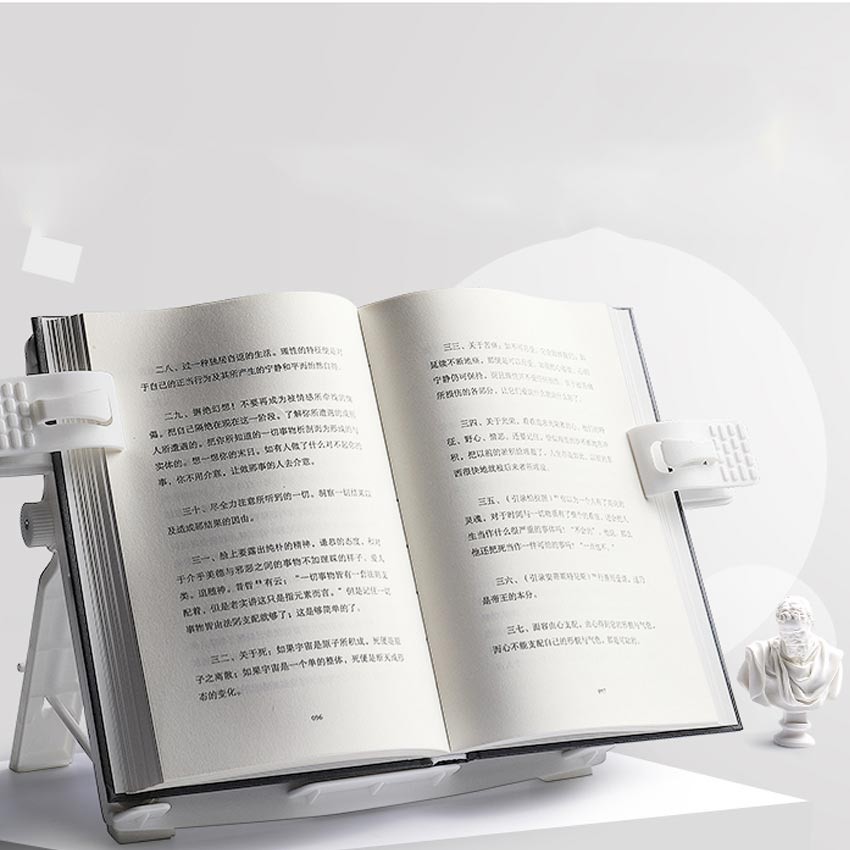 Purvisco - Book stand reading holder penyangga buku Majalah Ipad Berdiri Utk anak Rak Alquran Rekal